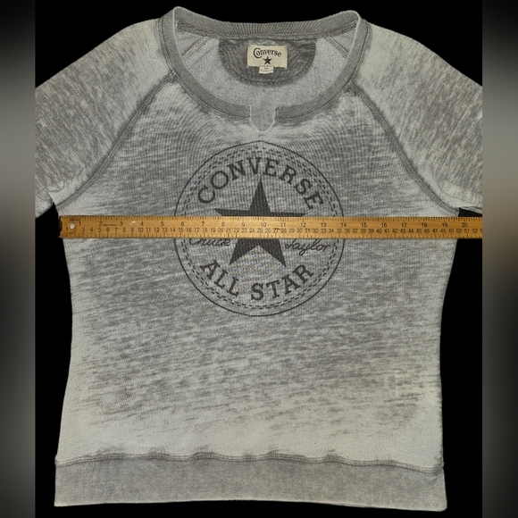 Converse Heather Gray Raglan Top - Picture 7 of 8